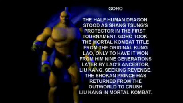 MK4 Biographie Goro